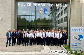 POL-HA: Polizei Hagen begrüßt Verstärkung - 35 neue Kolleginnen und Kollegen