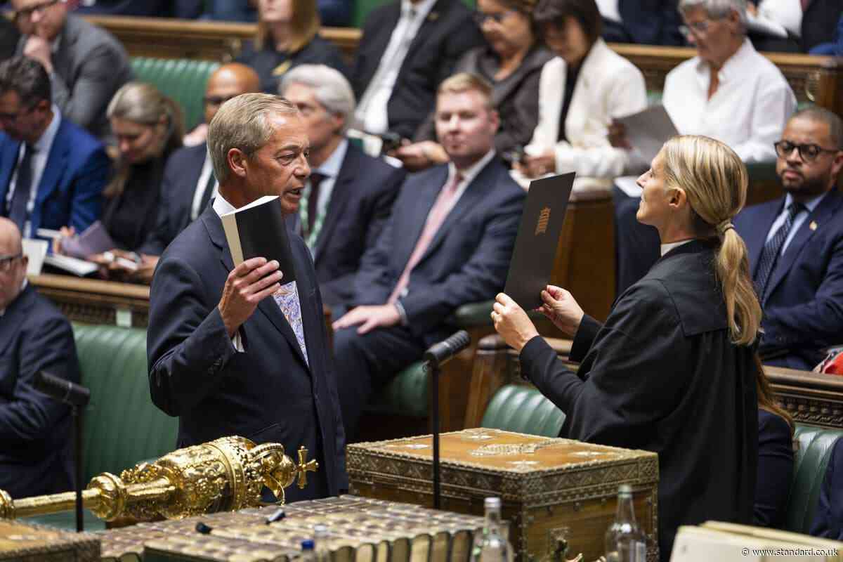 Reform up against a ‘complainant society’ Farage says after summer of scrutiny