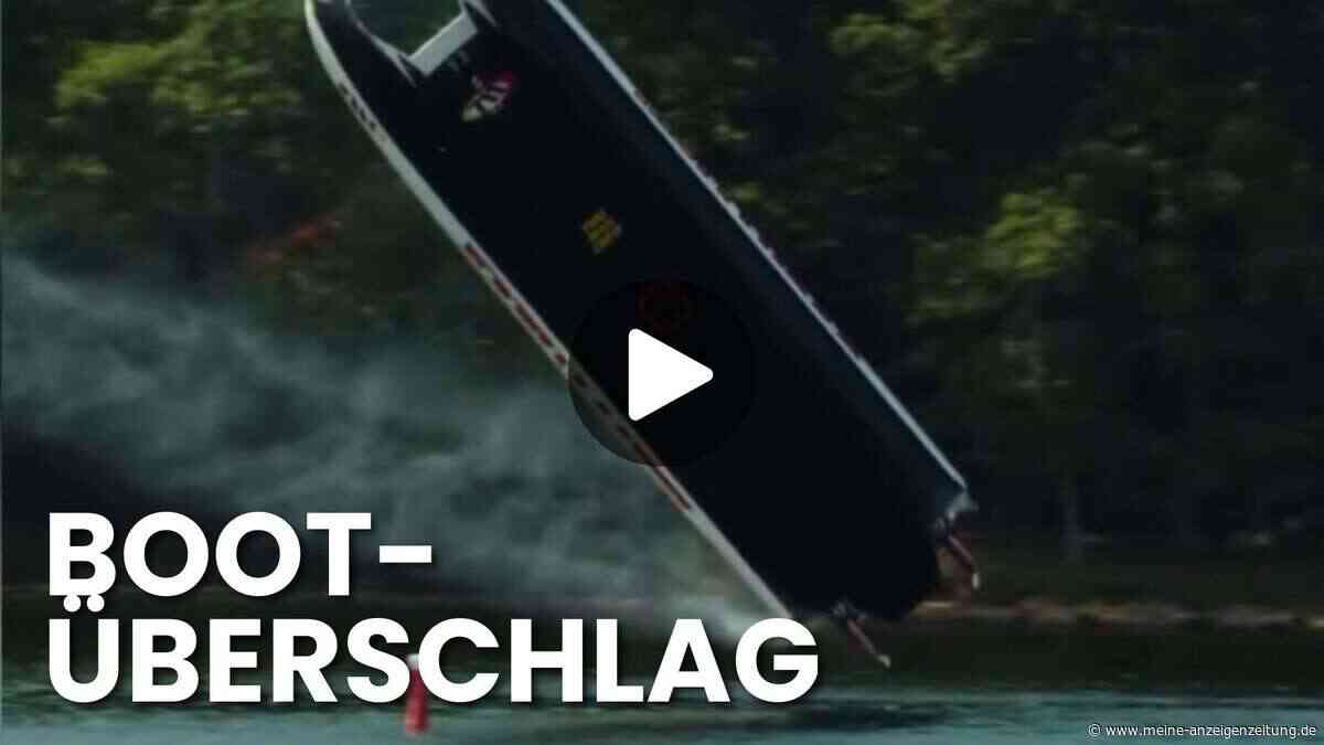 Speedboat-Crash bei 343 Kilometern pro Stunde: Katamaran hebt ab und überschlägt sich