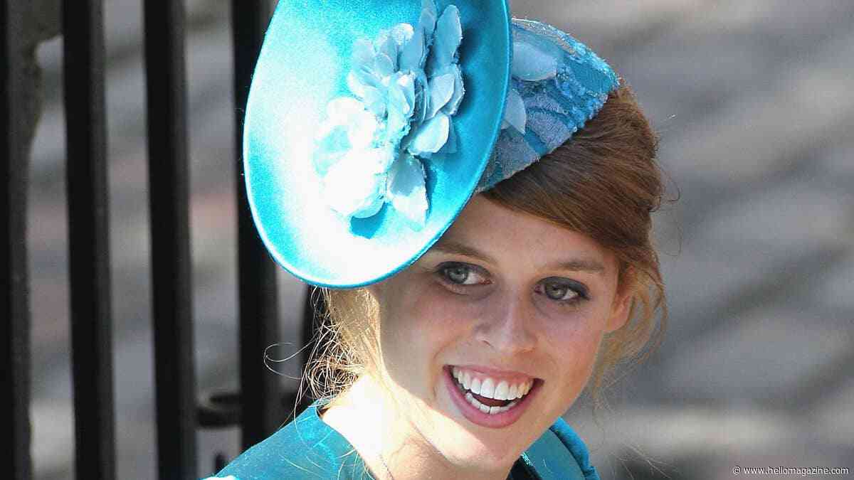 Princess Beatrice is our ultimate autumn muse tiny green mini-skirt and killer stilettos