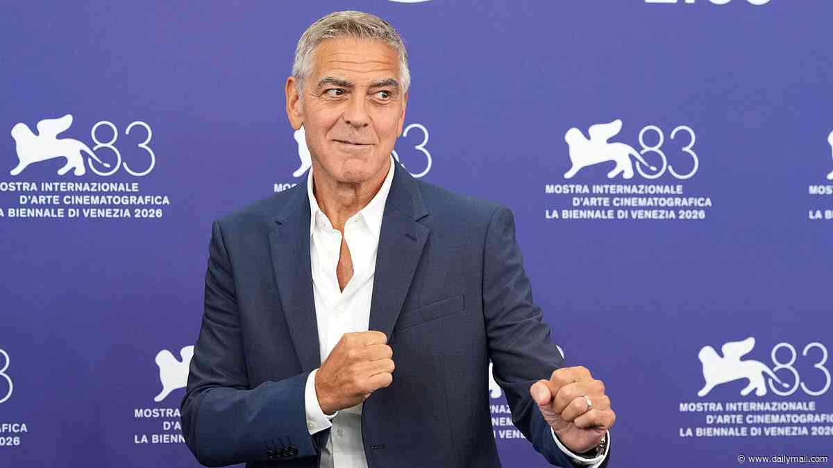 George Clooney defends 'good man' Mark Ruffalo after he was labeled an antisemite by top Hollywood film studio over 'genocide' comments