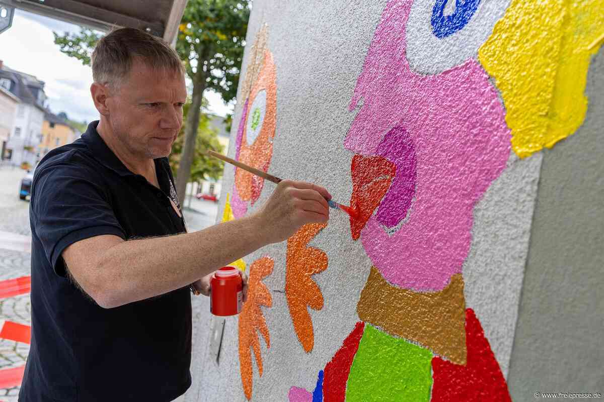Was Auerbacher über die neue Kaufhaus-Fassade sagen: „Bunt ist schön“