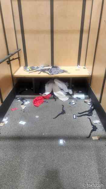 Football players charged: New photos show damage after $4,500 theft