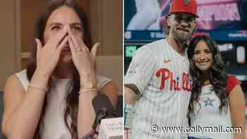 Bryce Harper's wife reduced to tears discussing heartbreaking unseen reality of being married to pro athlete