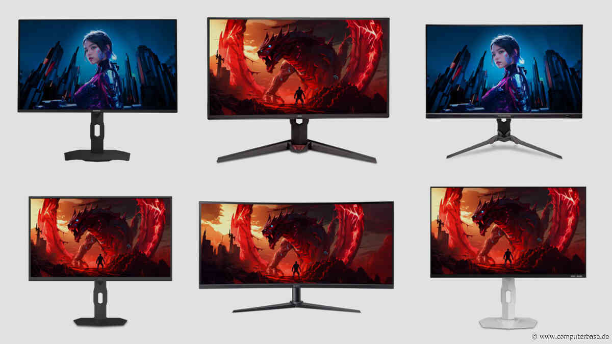 Acer: Neue Monitorflotte für Spieler macht OLED zur Ausnahme