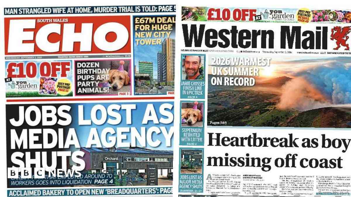 Boy missing off coast and jobs lost as agency closes