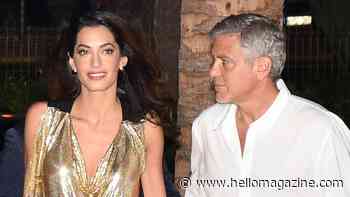 Amal Clooney was the ultimate Bond Girl in gold chainmail dress during date night