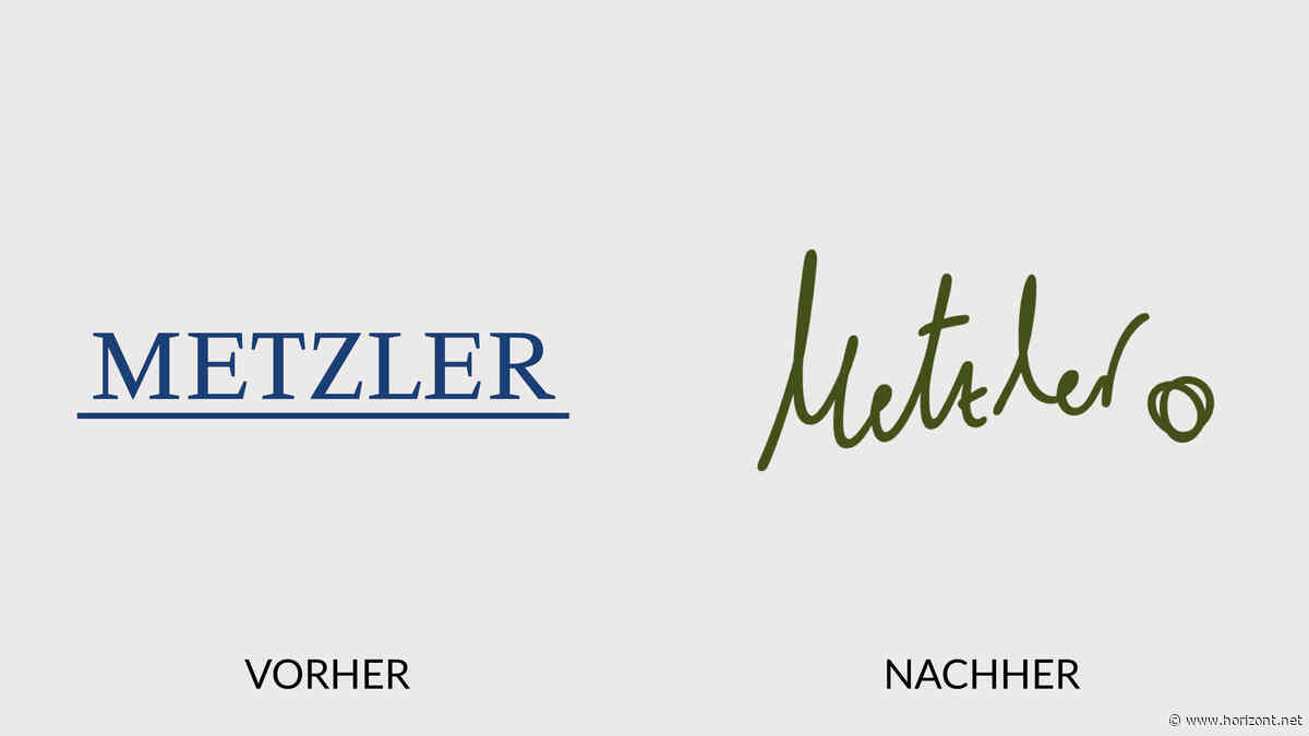Marken-Relaunch: Privatbank Metzler schreibt ihr Logo künftig in Handschrift