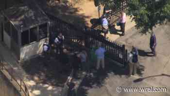 Hazmat crew at federal courthouse in downtown Raleigh