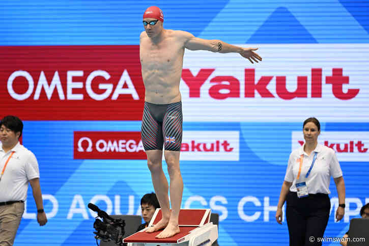 Tom Dean Joining Relay In Hopes of Breaking English Channel World Record for Charity