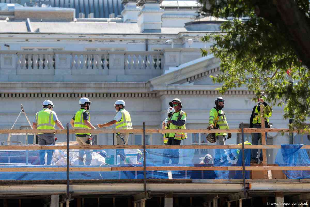 Hi ho, hi ho: Trump touts ‘hundreds of happy construction workers’ as he crows about ‘likely unlawful’ ballroom work