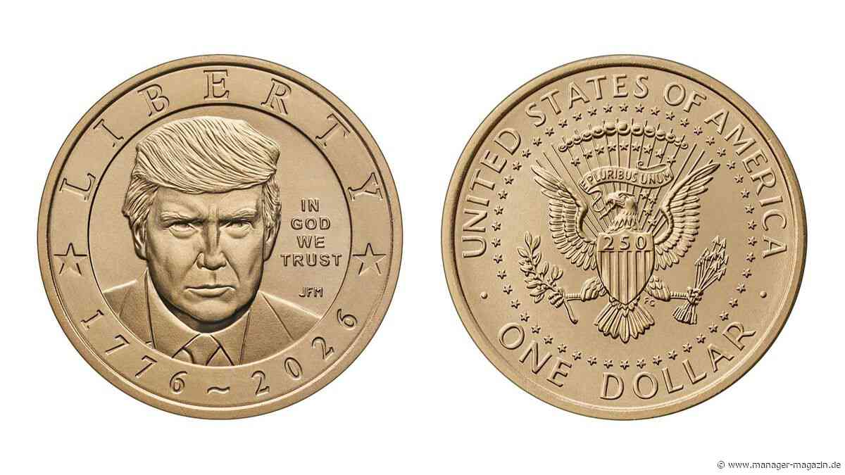 Donald Trump: Goldener Trump-Dollar zum 250. Staatsjubiläum ausgegeben