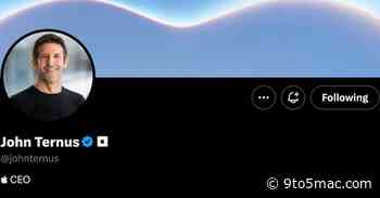 New Apple CEO John Ternus now has his own X account