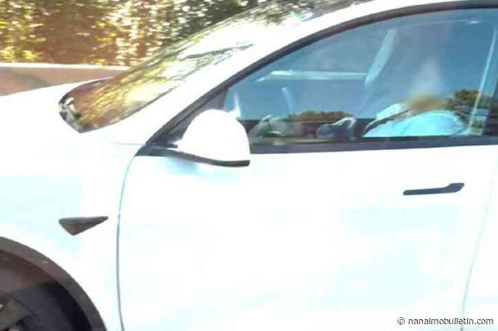 B.C. Tesla driver ticketed for allegedly sleeping behind the wheel on Highway 1