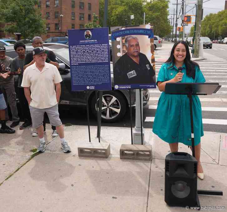 Bronx boxing coach Carlos Ramirez honored with street co-naming in Castle Hill