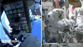 Watch: Astronauts set out on rare all-female spacewalk
