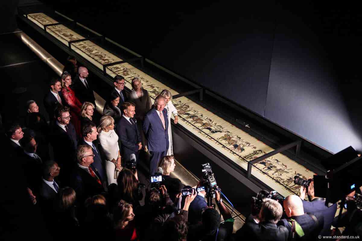 Macron tells King and PM ‘happy end, we’re here’ after Bayeux Tapestry tour