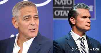 George Clooney calls out Pete Hegseth for mocking Canadian military cadets
