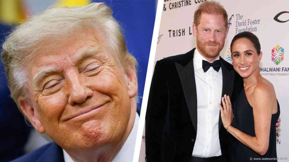 Donald Trump 'happy' as Prince Harry and Meghan Markle ditch US to return to UK