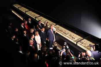King says ‘what is past is prologue’ after Bayeux tour with Macron and Burnham