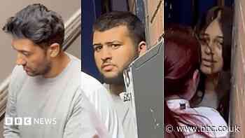 Four in court over murder of baby stabbed to death