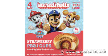 INCREDIFULLS® AND PAW PATROL® TEAM UP TO BRING MORE ADVENTURE TO THE CLASSIC PB&amp;J