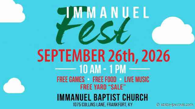 Immanuel Baptist Church to host annual ImmanuelFest