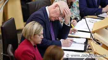 Just a day after revealing SNP's plan to tackle bloated public sector, John Swinney's blueprint unravels under the spotlight...