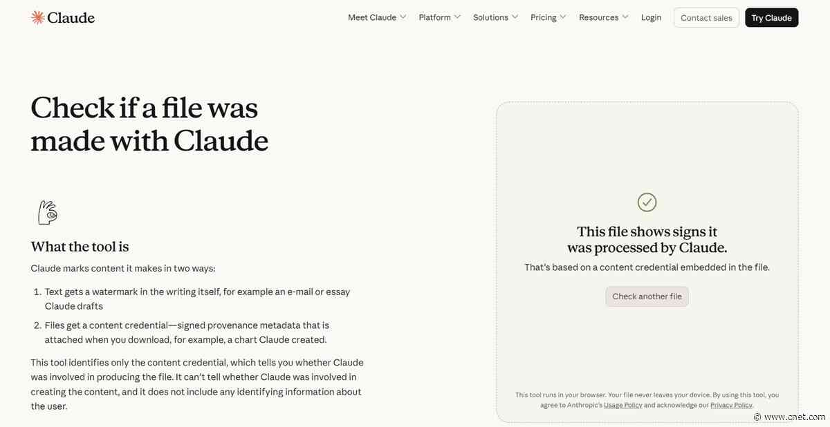 Anthropic’s Content Checker Tool Is Here, With One Big Catch