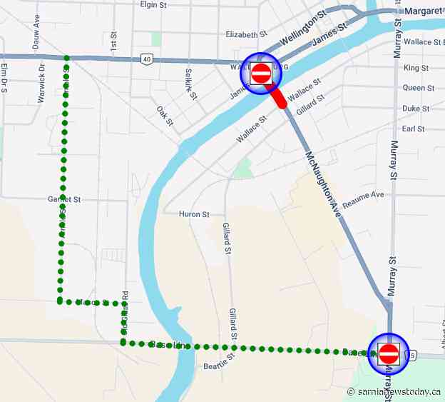 Wallaceburg's Lord Selkirk Bridge closed to vehicles