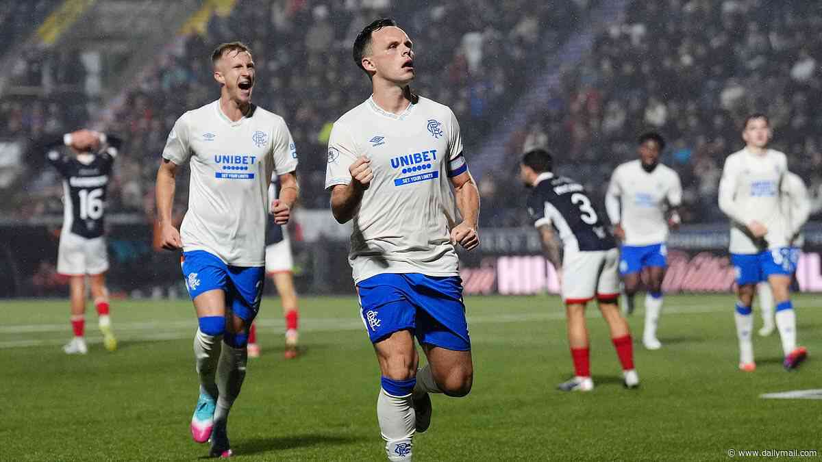 FALKIRK 1 RANGERS 2: Lawrence Shankland shows his true colours in edgy victory