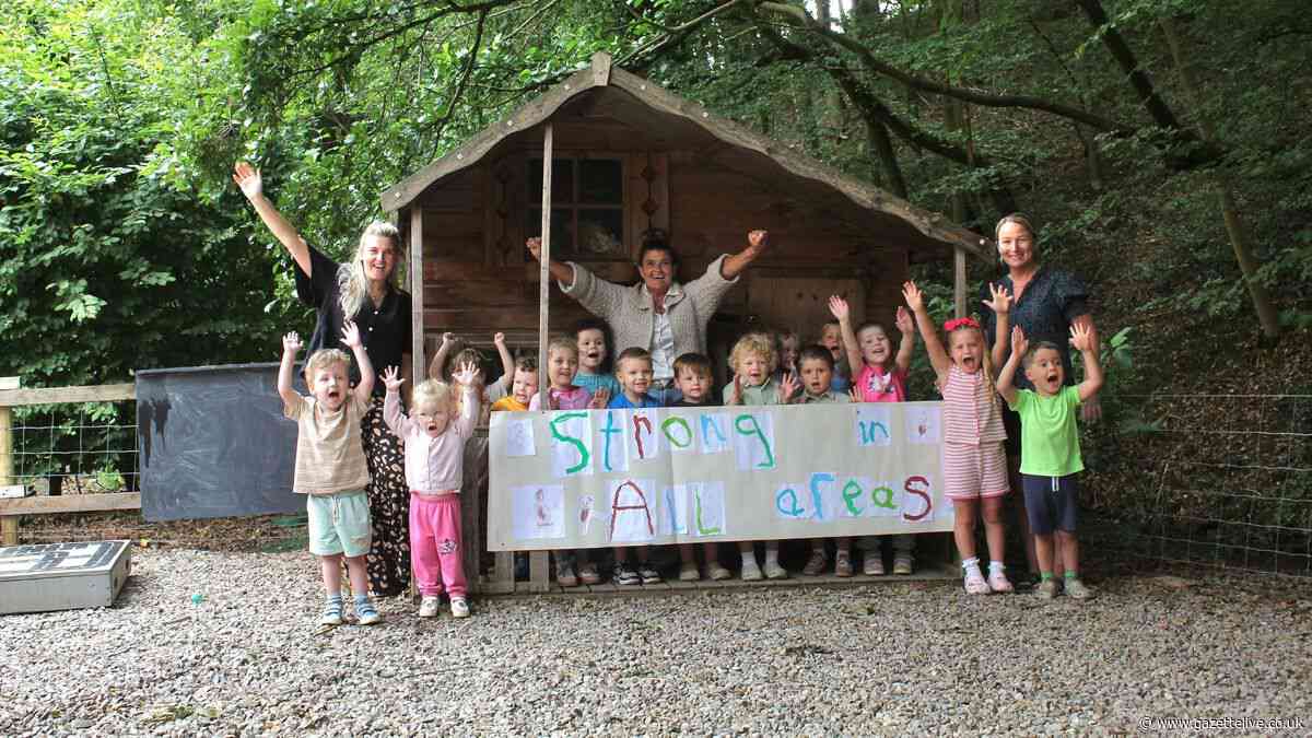 'Serene' woodland preschool by Great Ayton stream is rated 'strong standard' by Ofsted
