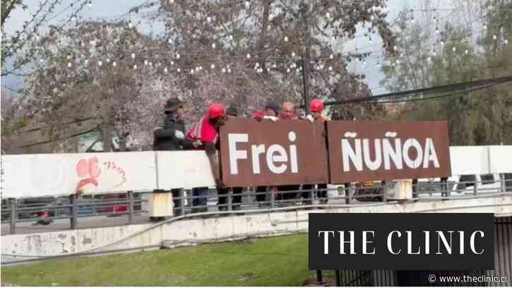 Retiran polémico cartel de Villa Frei tras reclamos de vecinos: Patrimonio confirmó que municipalidad de Ñuñoa no tenía autorización