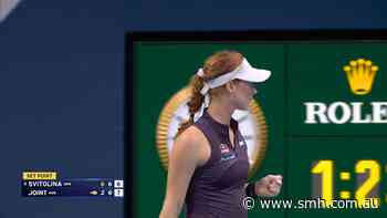 Joint stuns Svitolina in second set