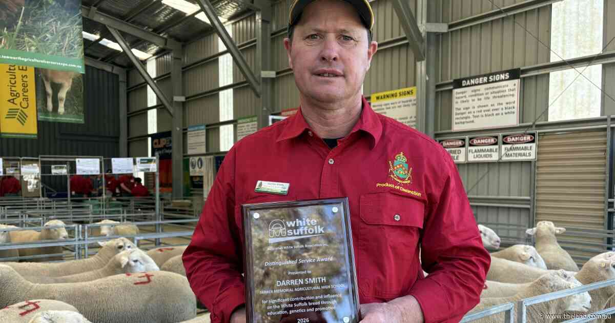 Tamworth ag teacher recognised for contribution to White Suffolk industry