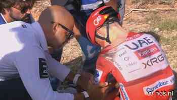Klassementsleider Pogacar moet opgeven in Vuelta na harde valpartij