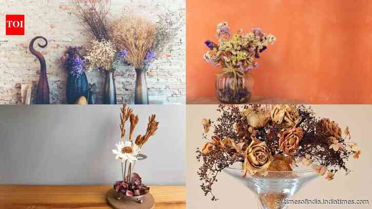 Use dried flowers to create elegant home décor that lasts for months: Easy ideas to add a timeless, stylish touch to your space