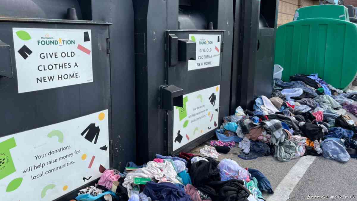 'Bits of bra in the road': Shopper fury over clothes left strewn across Kirklees car park