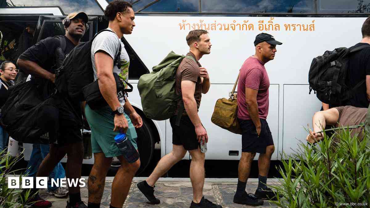 US sailors arrive in Thailand's Pattaya after record 250 days at sea