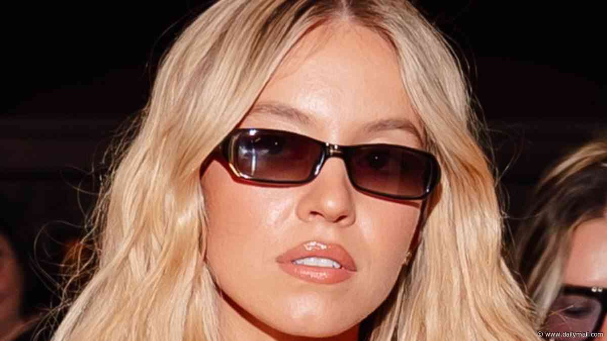 Sydney Sweeney is every bit the blonde bombshell in strapless dress for night out in Venice WITHOUT boyfriend Scooter Braun