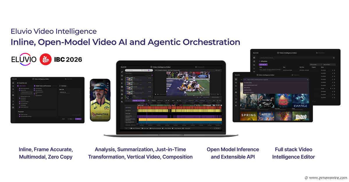 Eluvio Unveils Industry-First: Inline, Open-Model Video AI and Agentic Orchestration at IBC 2026