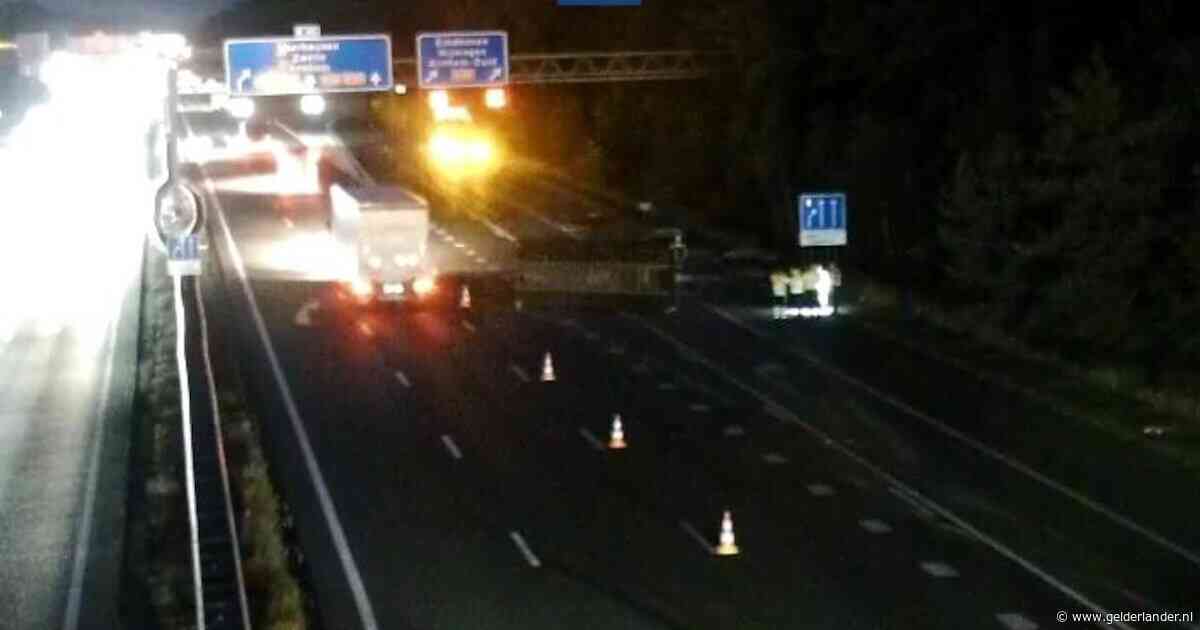 LIVE Verkeer | Lus bij A50 dicht door container op de weg: verkeer wordt omgeleid