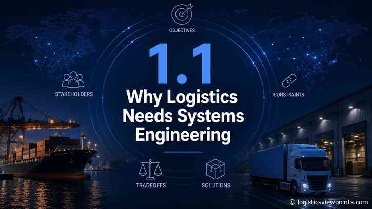 Why Logistics Needs Systems Engineering
