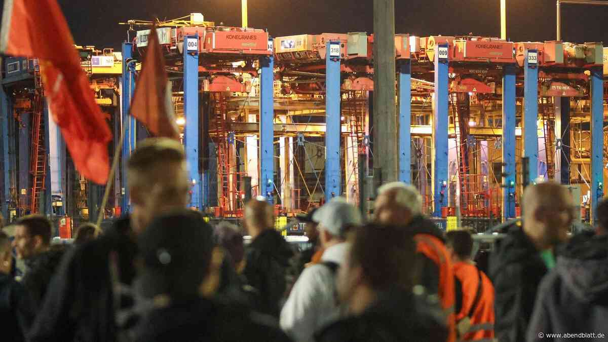 48-Stunden-Streik im Hamburger Hafen hat begonnen – hier wird es für Autos eng