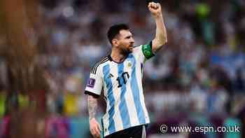 Argentina pausing games in minute 10 for Messi