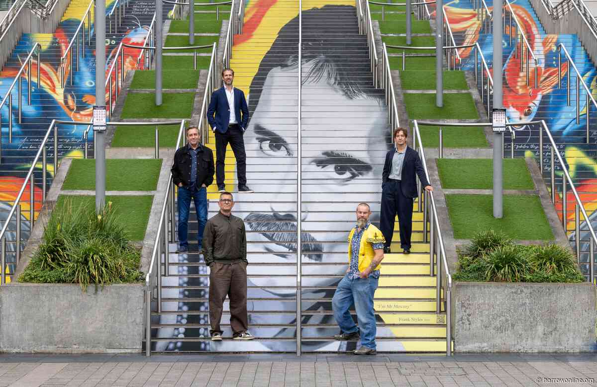 Huge Freddie Mercury mural unveiled at Wembley Park