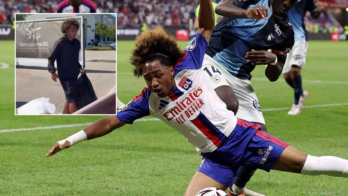 Belgische international Malick Fofana vertrekt na transfersoap bij Olympique Lyon met vuilniszak: beelden gaan viraal