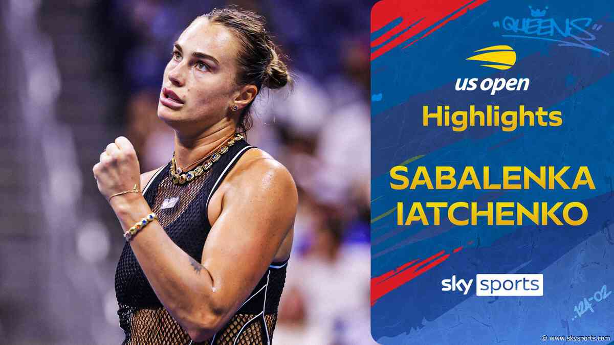 Sabalenka breezes past Iatchenko in US Open