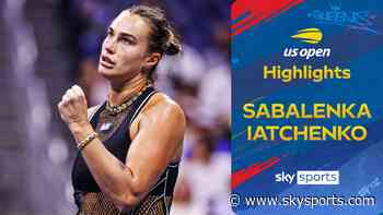 Sabalenka breezes past Iatcenko in US Open