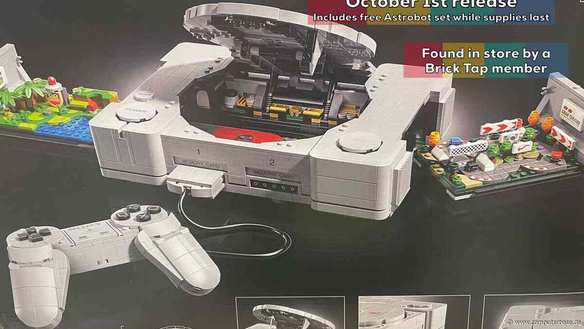 Konsole aus Klemmbausteinen: Legos PlayStation 1 soll im Oktober erschei­nen